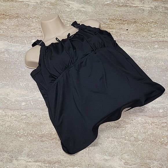 LAND'S END WOMENS BRA INC BLOUSE TOP 18SZ GREAT NYLON,ELASTIC, POLY,SPANDEX - Picture 1 of 7